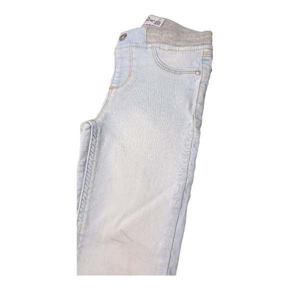 JORDACHE - Girls Jeans-Light Blue-Elastic Waist for a Comfy Fit-Size 7 -Preowned - Picture 5 of 9